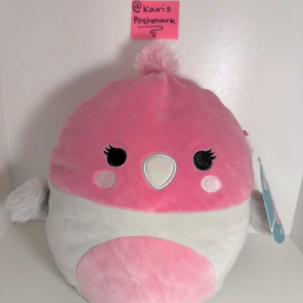 Jayla Squishmallow 8"

Plush bird - Pink & gray grey